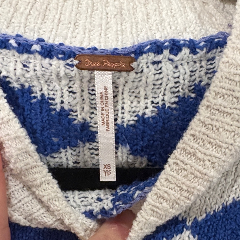Free People Riley Pattern Pullover XS - Picture 3 of 4
